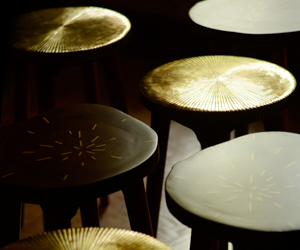 Tekku Brass Stool