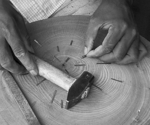 Tekku Wood Stool